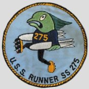 USS Runner (SS-275) Patch