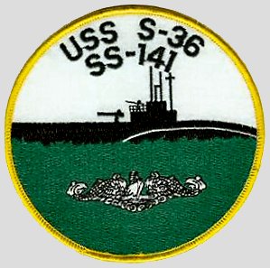 USS S-36 (SS-141) Ships Patch