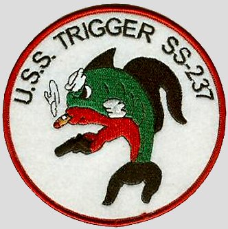 USS Trigger  (SS-237) Ships Patch