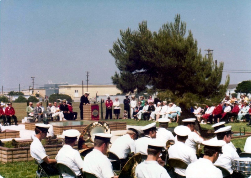 Dedication Speeches (Navy Band in foreground)